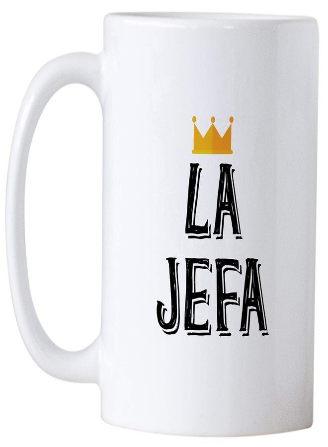 Casitika La Jefa Coffee 11 oz Mug. Cup idea for CEO, Boss or Mom. This Girl Leader Cup Can be Used as a Pen Holder. Mugs for Latin Women. - Image 2